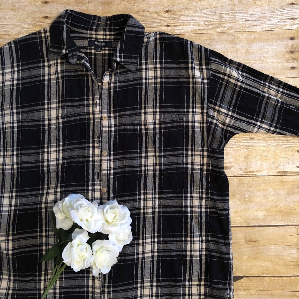 Madewell Flannel Trapeze Shirt
